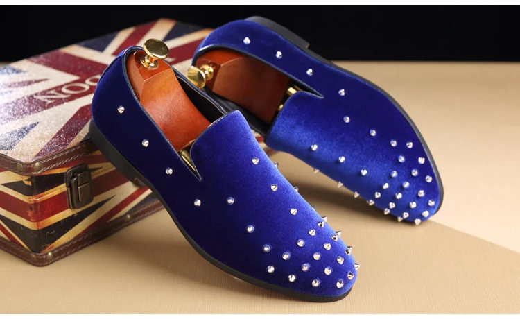 Men's Casual Shoes' Shoes Mens Spring Autumn Slip-On Big Size Men Shoes 2018 Men Mens Loafers Rivet Large Size 46 47 48 Socks  (5)