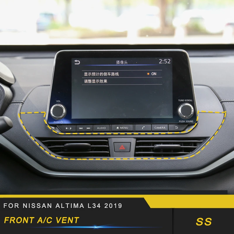 

Auto Car front A/C vent frame air condition vent trim cover sticker accessories For Nissan Altima L34 2019