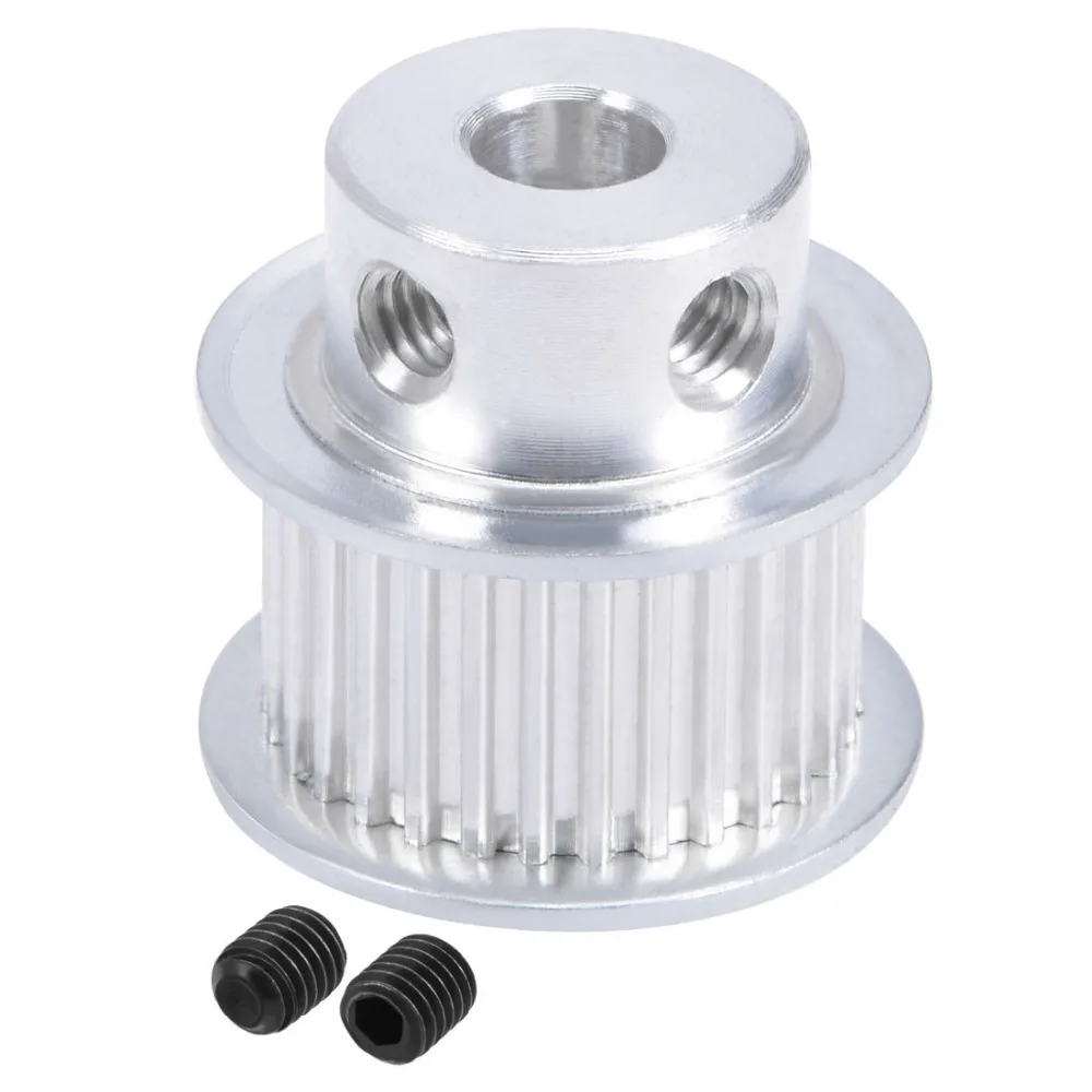 UXCELL 30T 16T 20Teeth MXL 6mm Bore Aluminum Timing Belt Pulley Double