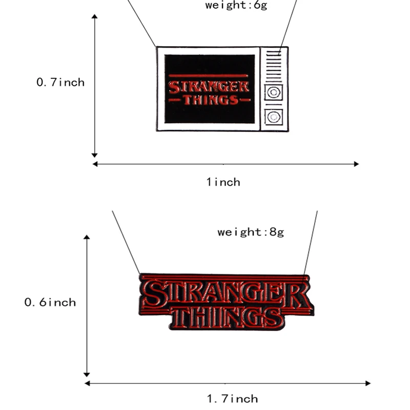 QIHE ювелирные изделия Stranger Things TV Eleven Pin Нагрудный значок броши для женщин и мужчин