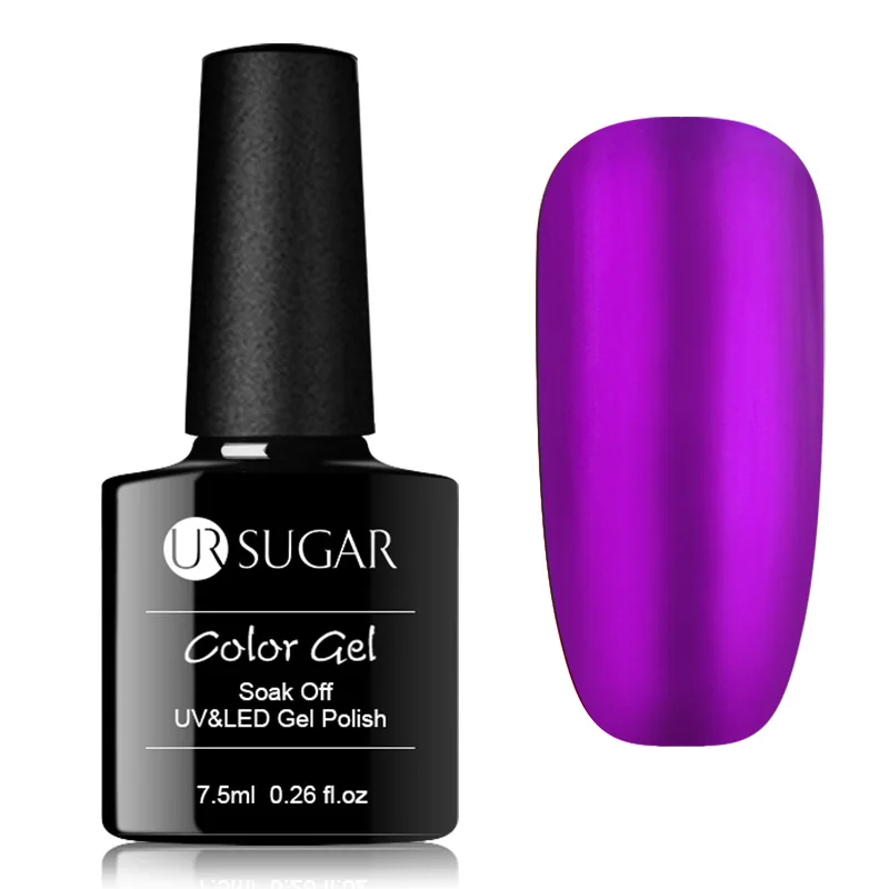 Ur Sugar, матовый эффект, УФ Гель-лак для ногтей, украшение для ногтей, искусство замачивания, базовое верхнее покрытие, грунтовка, лак для ногтей - Цвет: Фиолетовый