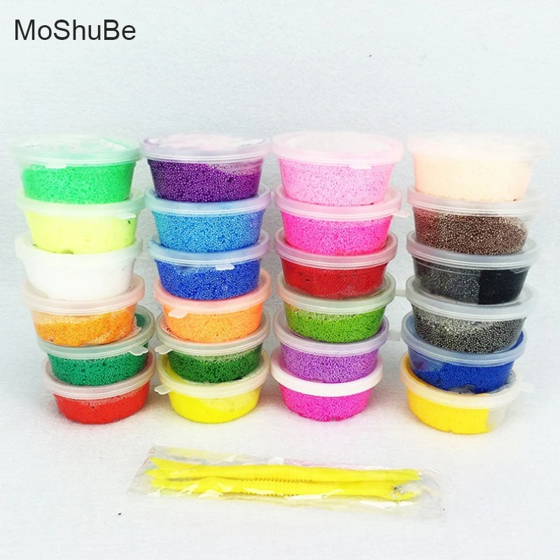 

Baby's Plasticine Toys 24 Boxed Playdough+Playing Tools Kit Modeling Foam Dough Playing Clay Children's Early Educational Bauble