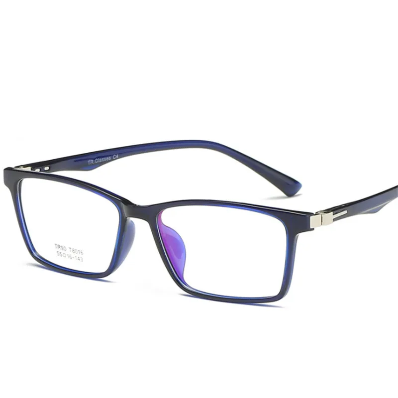 

TR90 Glasses Frame Mens Prescription glasses Square frame Light Comfortable Eye glasses Women 016 Optical glasses 55-16-143