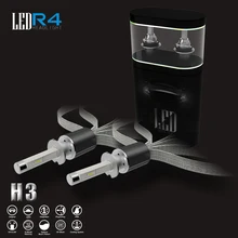 ChoGath (TM) R4 2 шт. 60 Вт 7200lm H3 Ксенон Белый 6000 К Автомобилей СВЕТОДИОДНЫЕ Фары H1 H3 H4 H7 H8/H9/H11 9005/H10/HB3 9006/HB4 9012 D4C