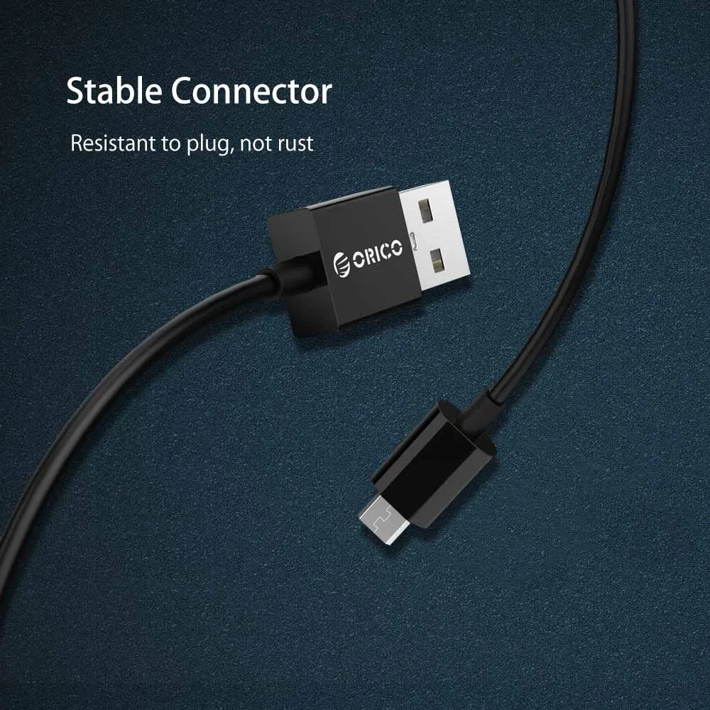 ORICO ADC Micro USB кабель USB2.0 кабель для зарядки и передачи данных 3 шт. круглый кабель для Xiaomi huawei samsung