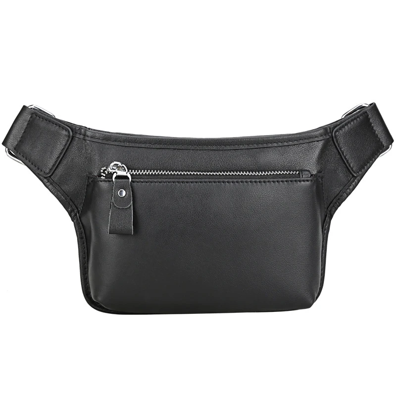 

Men's Waist Bag Genuine Leather Cowhide Travel Cell/Mobile Phone Hip Bum Belt Pouch Male Fanny Pack Waist Purse Bags for Support