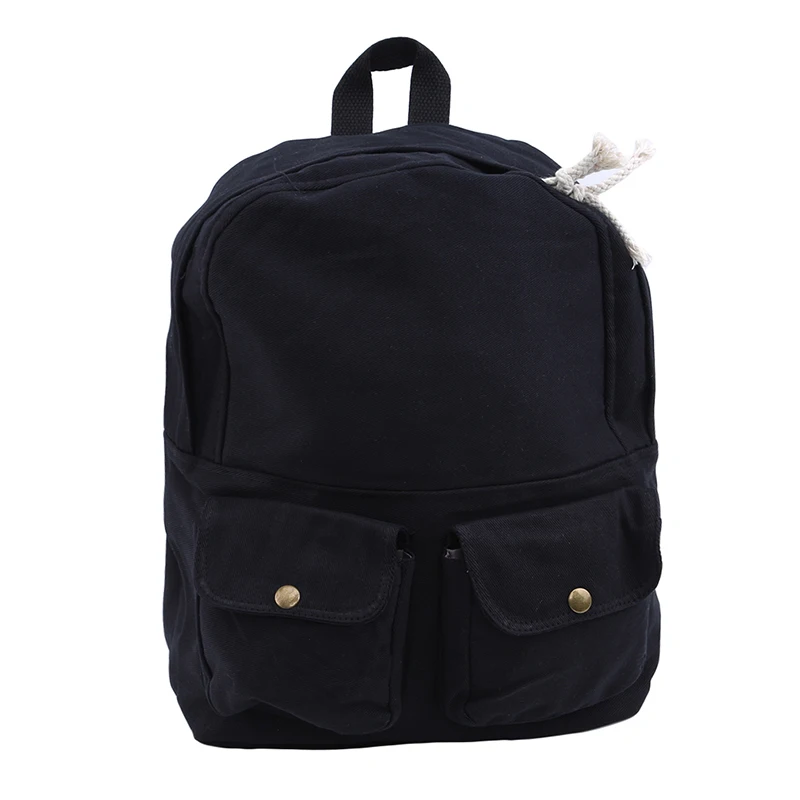 black Модный женский джинсовый рюкзак с двойными карманами, Mochila Feminina, повседневные дорожные сумки для школы, для девочек-подростков, Классический рюкзак - Цвет: black