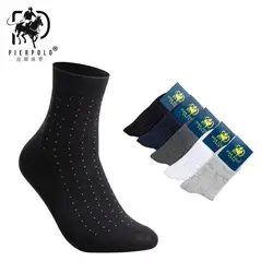 2018 мужские носки весна и лето новые Pier Polo деловые повседневные мужские носки все хлопковые для отдыха 5 точечные средние Чулки оптовая