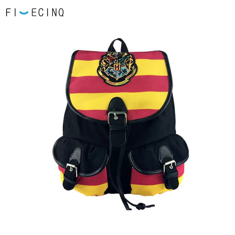 

Gryffindor Stryipe Rope Bag Student Cosplay Boy Girl Canvas Bag Hogwarts School of Witchcraft and Wizardry Shoulder Backpack