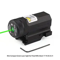 Мини Компактный зеленый лазерный прицел для пистолета винтовка 17 19 20 23 21