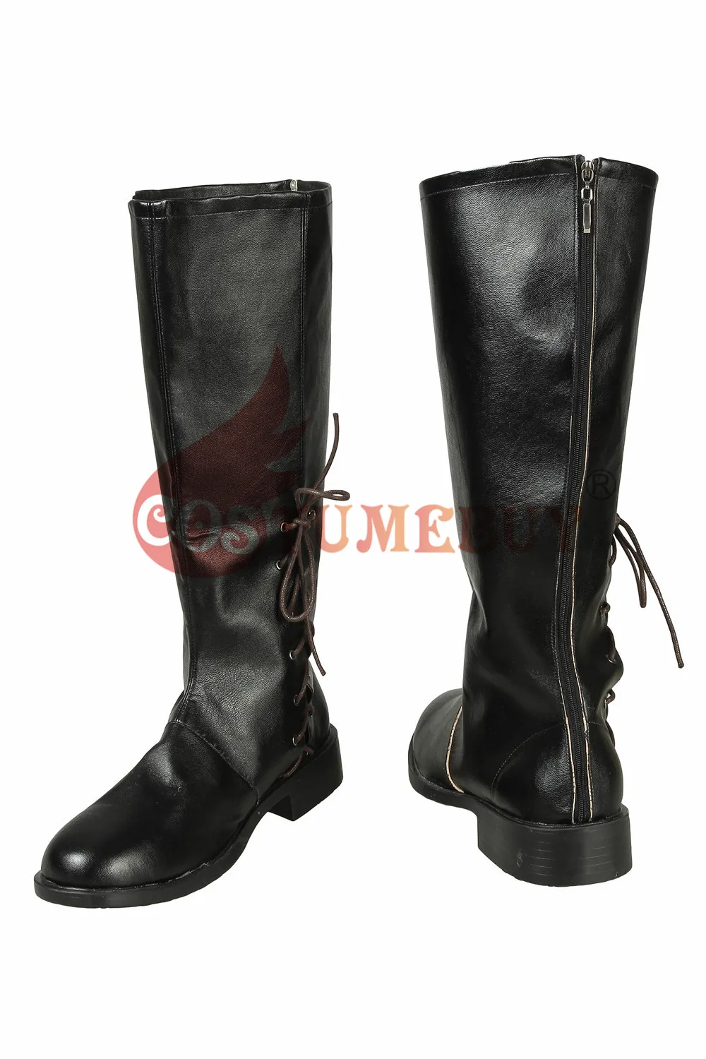 CostumeBuy/костюм для костюмированной вечеринки «Игра престолов»; 8 сезон; Jon Snow Boots; средневековая черная обувь из искусственной кожи; реквизит для Хэллоуина; аксессуары