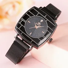 New Moda Mujer 2019 Fashion Women Watches Luxury Love’s Inlaid Diamond Dial Women’s Watch Female Star Watch Byan Kol Saati #D