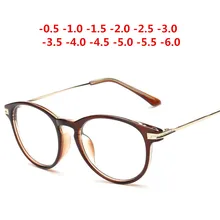 Коричневые классические очки для близорукости близорукие очки готовые очки для близорукости-0,5-1,0,-1,5,-2,0,-2,5,-3,0,-3,5,-4,0,-5,0,-5,5,-6,0