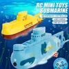 MiNi Remote Submarine Toy Boat Model Depth 360° Rotation 6CH 40mhz / 27mhz RC Boat Submarine Toys For Children Gift 2