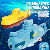 MiNi Remote Submarine Toy Boat Model Depth 360° Rotation 6CH 40mhz / 27mhz RC Boat Submarine Toys For Children Gift 2