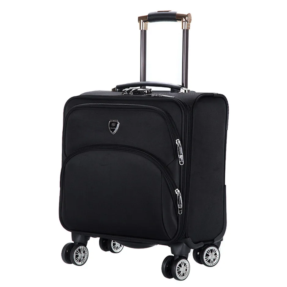 16 INCH Waterproof Oxford Suitcase Trolley Luggage Business Trolley