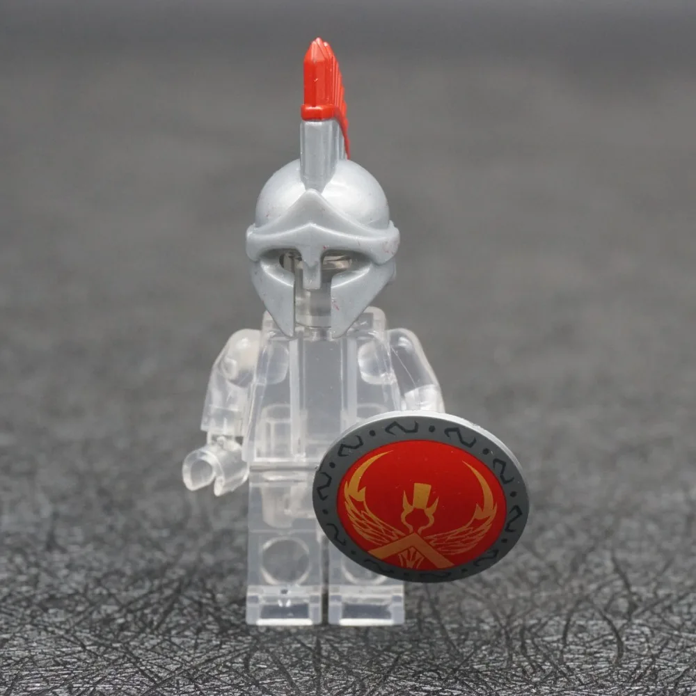 

New DIY Accessories Helmet Compatible Figures Military Weapon Gladiator Army Roman Soldier Building Block Brick Toy B08