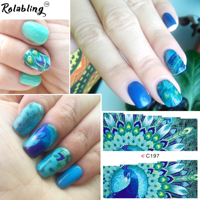 fantasy art and tree chatter of aquariann: Manicure Monday: Peacock Nail Art  by Jamberry