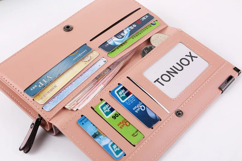  Women Wallets Fashion Lady Wristlet Handbags Long Money Bag Zipper Coin Purse Cards ID Holder Clutc - 33029403007
