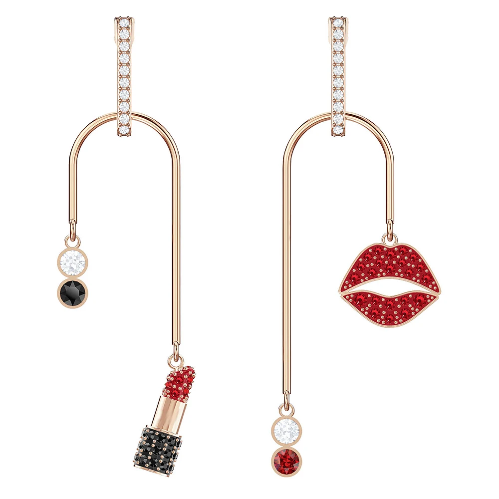 

Kristie Swa Mode 2019 Original New Mina Perforated Fresh And Romantic Earring Lips And Lipstick Women Charm Earring Jewelry