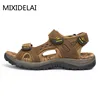 MIXIDELAI 2022 New Fashion Summer Leisure Beach Men Shoes High Quality Leather Sandals The Big Yards Men's Sandals Size 38-45 ► Photo 2/6