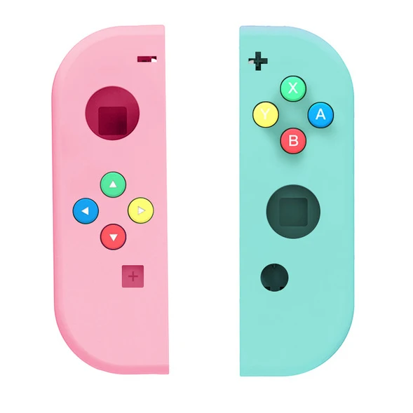 Сменный корпус для nintendo Switch NS Joy Con, чехол для пульта дистанционного управления, джойстик для джойстика, чехол для корпуса - Цвет: L-Pink R-Green