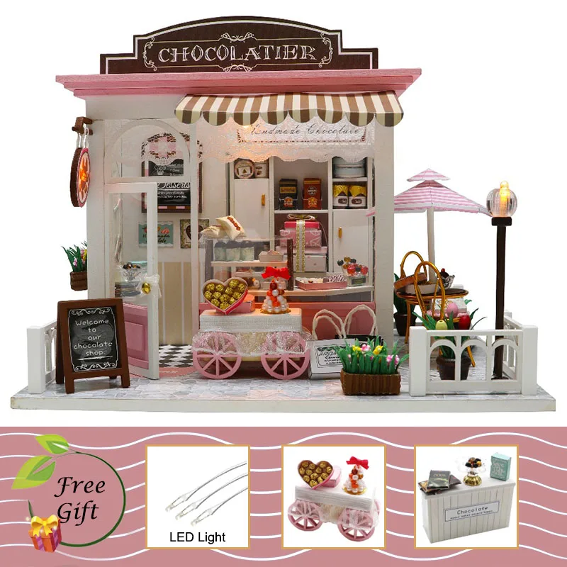 Cutebee кукольный дом мебель миниатюрный кукольный домик DIY миниатюрный дом комната коробка театр игрушки для детей Каса DIY кукольный домик P - Цвет: C07
