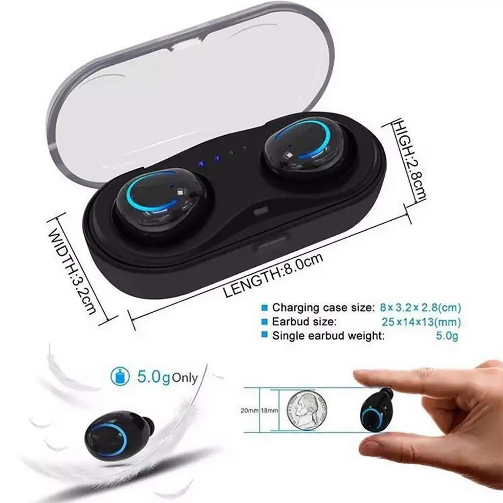 EastVita HQB Q18 мини bluetooth наушники беспроводная гарнитура с зарядным боксом стерео