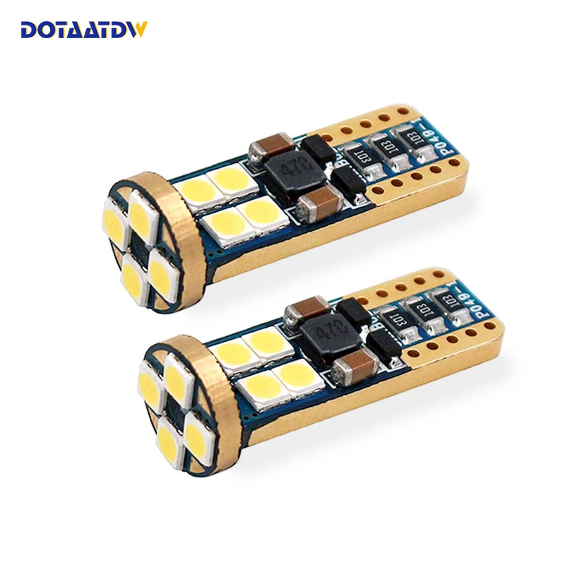 DOTAATDW 10 шт. T10 12SMD светодиодный светильник 194 168 3030 W5W Canbus для салона автомобиля карта