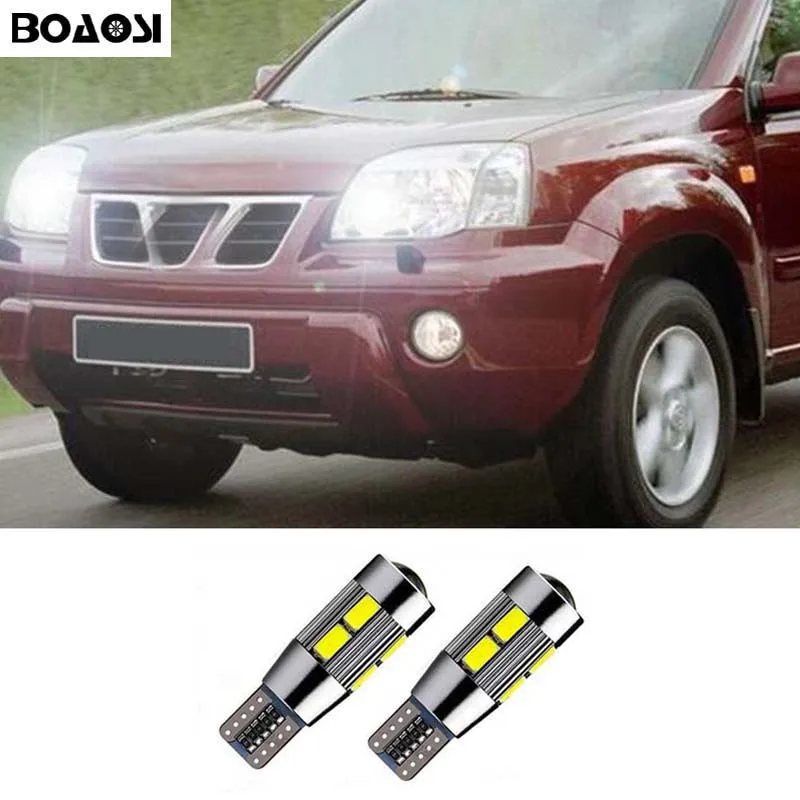 

BOAOASI 2x T10 LED W5W Car Parking Clearance Light For Nissan Qashqai Juke Almera X-trail Tiida Note Primera Pathfinder Sentra
