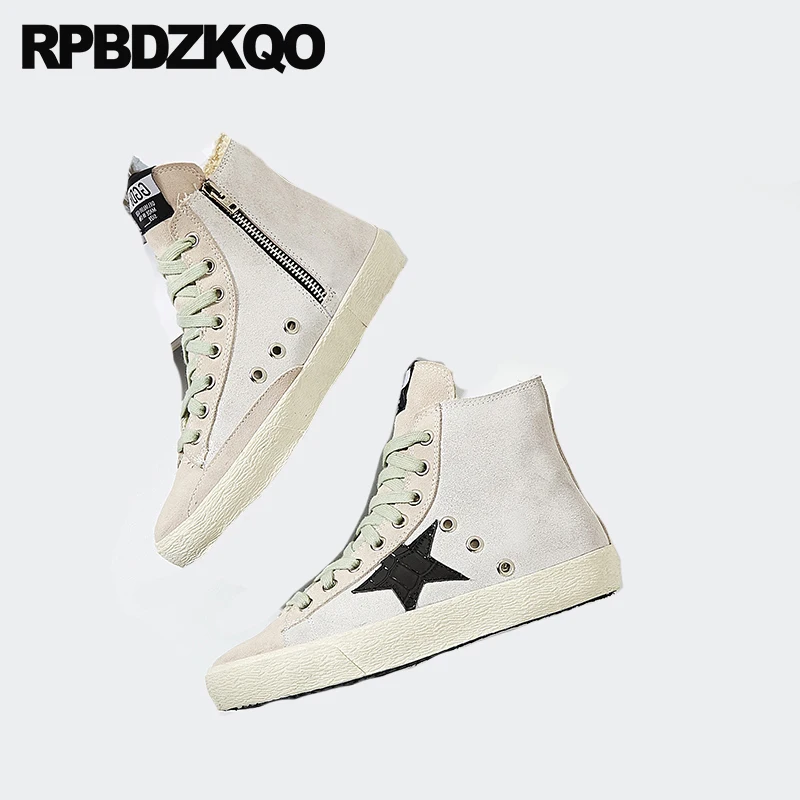 

round toe fur flats star trainers handmade hidden genuine leather high top sneakers lace up designer shoes women luxury 2018