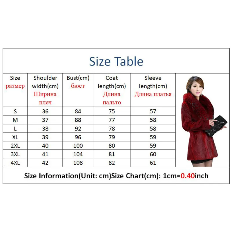 Женское пальто из искусственного меха черного, винно-красного цвета, S-4XL, большие размеры, свободные куртки с лисьим меховым воротником, осенне-зимняя Корейская офисная одежда для мам LD1085