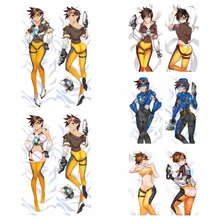 Аниме JK игра Tracer Lena Oxton Dakimakura Косплей тело Подушка Чехол Сексуальная обнимашка Наволочка Чехол