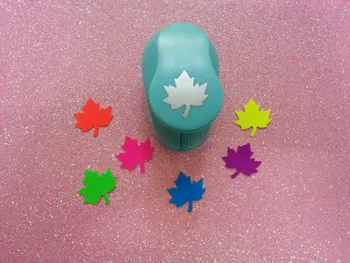 

free shipping 1 inch maple leaf shape of craft punch cortador de papel de scrapbook eva foam punches paper cutter