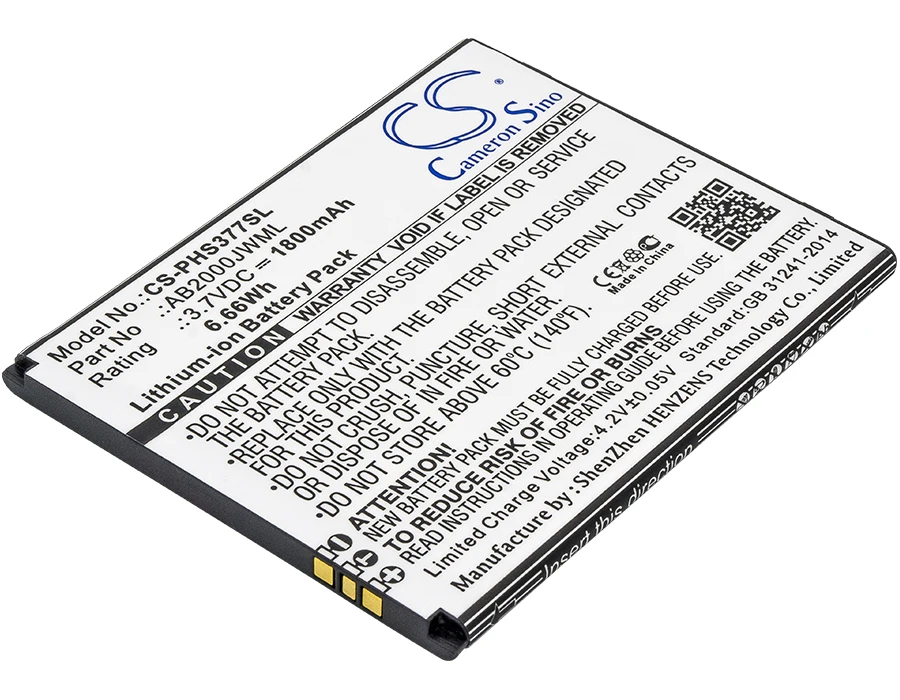 

Cameron Sino Battery For Philips CTS337,Xenium S337