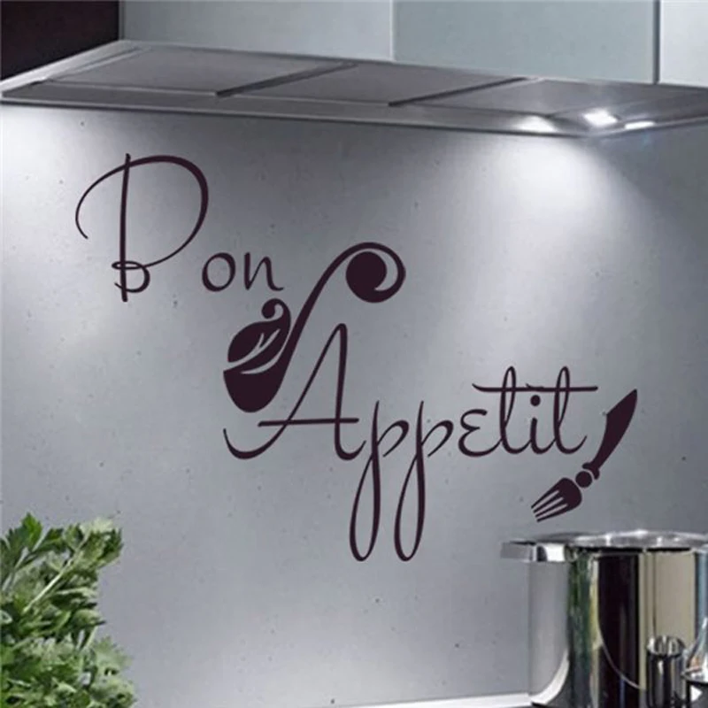 Kitchen Proverbs Art Stickers Restaurant Kitchen Removable Vinyl Wall