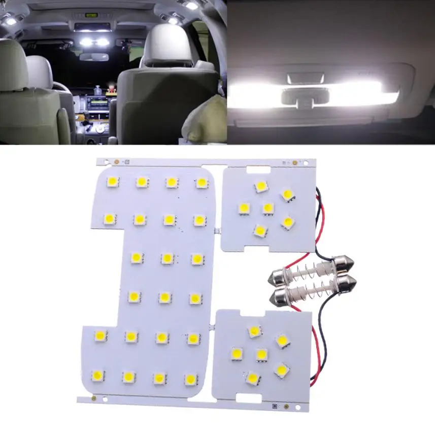 

New Arrival 3Pcs For Kia Rio K2 2006-2012 For Hyundai Solaris Verna Reading Lights Dome Lamps Interior LED White Color Suitable