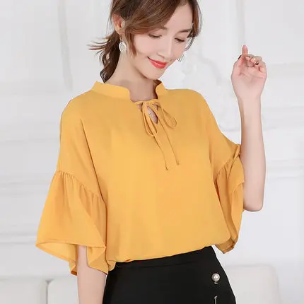 

Fashion Brand 2019 New summer Women Shirts Female short sleeve Blouse Casual Blouses Shirt Female Tops Clothing