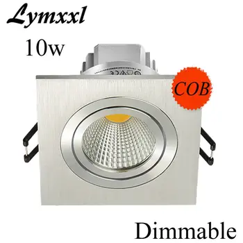 

Silver Shell Square Led Downlight dimmable 2*10w led down lights for home AC90-260v CRI85 Led ceiling Down Light With Driver