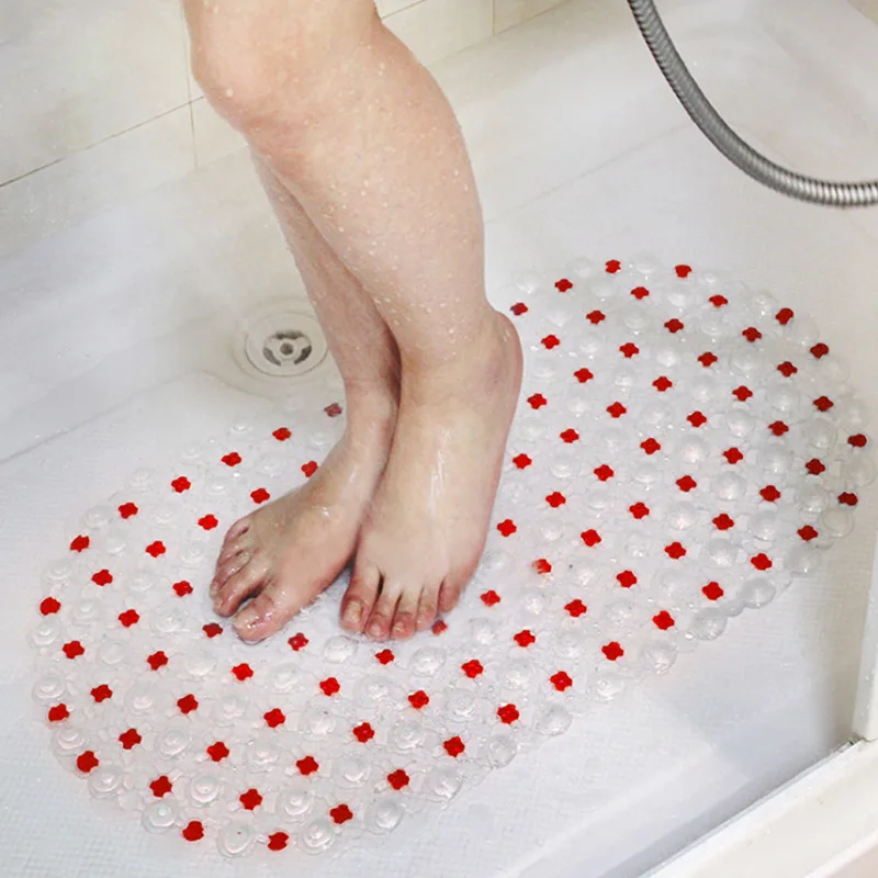 Прозрачный ПВХ коврик для ванной нескользящий коврик для ванной комнаты детский безопасный душ пластиковый красочный точечный шарик массажная подушка всасывающая Ванна Душ