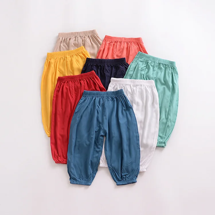 

Summer Baby Boys Girls Harem Pants Kids Children Solid Lantern Trousers Boys Girls Clothes Kids Casual Pants Joggers 0-5Year