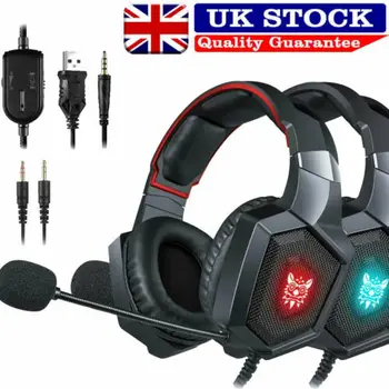 

K8 Gaming Headset Stereo Gaming Noise-cancelling Wired Headset 3.5mm Hot Cool Games Headphones