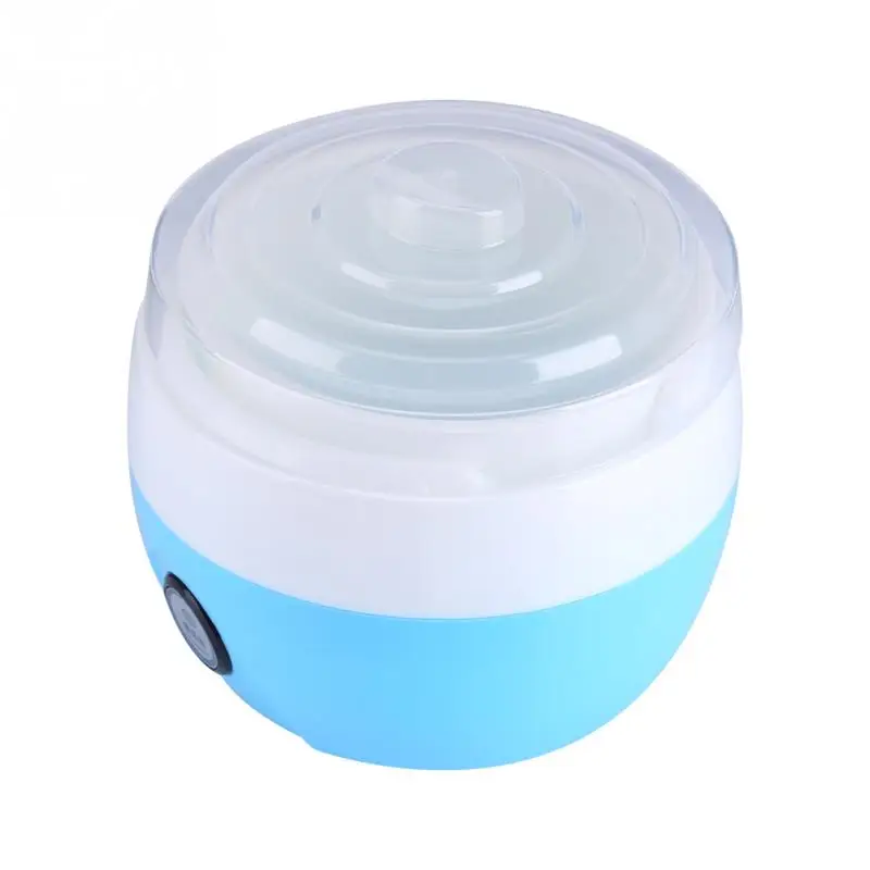 800 мл Электрический автоматический изготовитель йогурта машина Yoghurt DIY инструмент пластиковый контейнер Kithchen Appliance 220V - Цвет: Синий