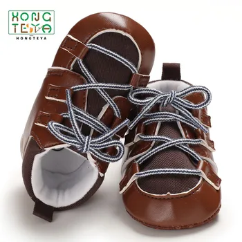 

Soft Sole Lace Up Baby Shoes Pu leather Baby Boy Sneaker Newborn Cotton Crib Casual Shoes Warm Winter Boots baby Moccasins