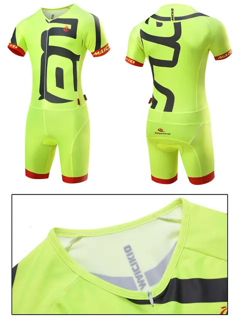 HECLOK Mens Triathlon Suit Breathable Quick Dry Cycling Training