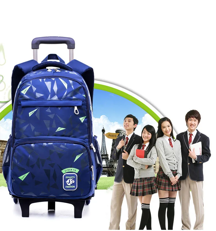 Брендовая детская школьная сумка на колесиках, рюкзак для школьников, повседневный чемодан для детей 5-10 лет, рюкзак для путешествий