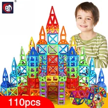 BD 110pcs Mini Magnetic Designer Construction Set Model Building Toy Plastic Magnetic Blocks Educational Toys For