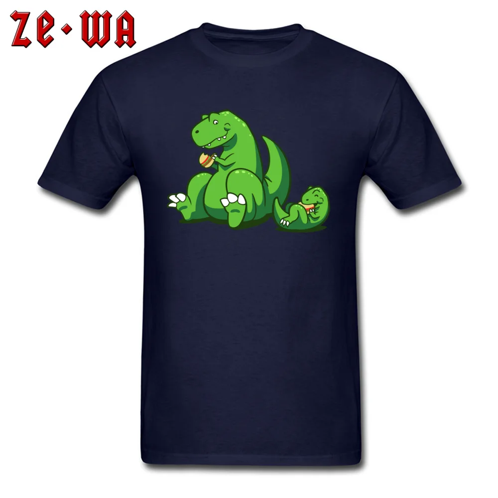 Men Top T-shirts Dino Burgers Casual Tees 100% Cotton O Neck Short Sleeve Geek T Shirt Summer Top Quality Dino Burgers navy