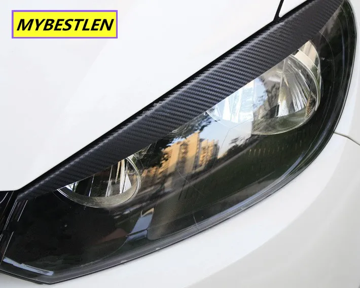 

new version! Carbon fiber sticker case for Volkswagen GOLF 6 VW golf 6 MK6 / GTI /R20 forming light eyebrow eye line