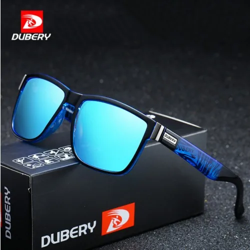 

DUBERY Brand Design Polarized Sunglasses Men Driver Shades Male Vintage Sun Glasses For Men Spuare Mirror Summer UV400 Oculos